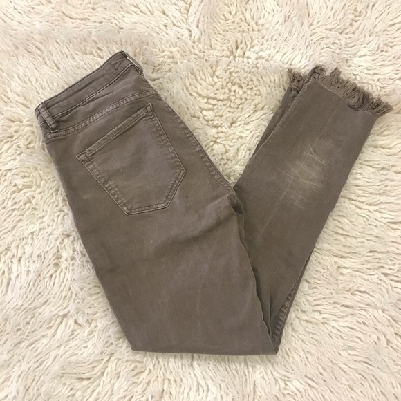 Free People Denim - Free People Distressed Brown Jeggings